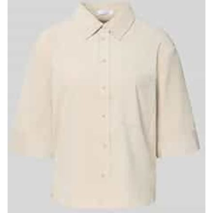 Relaxed fit overhemdblouse met borstzak, model 'Faisa'