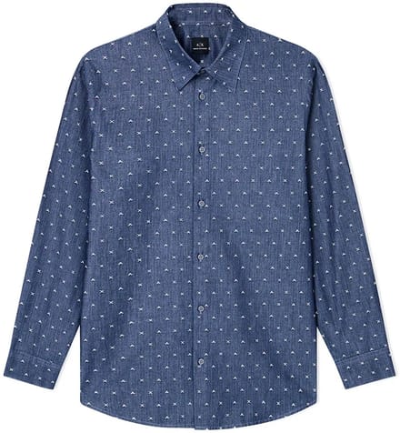 Armani Exchange Xm001716_af17528 Overhemd Met Lange Mouwen Blauw S Man