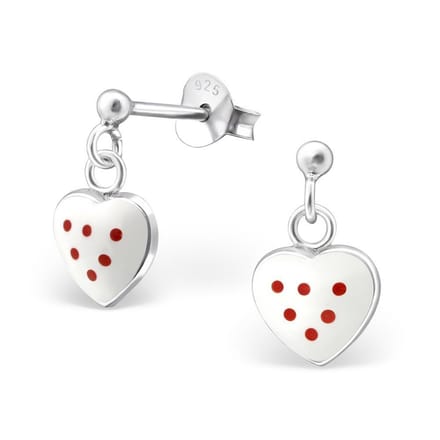 Princess Oorbellen Algazel Long - 925 Zilver E-Coating - Hart - 7x11mm