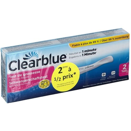 Clearblue Zwangerschapstest Snelle Detectie - Uitslag vanaf 1 Minuut - 2 Testen