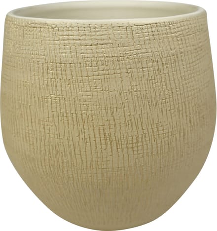 Ter Steege Plantenpot - moderne look - beige - 31 x 28 cm - bloempot