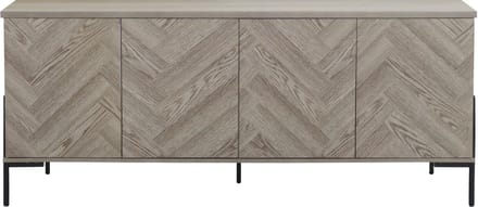 Charlene-Dressoir - 4-deuren - Natuur Visgraat