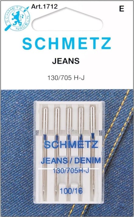 Jeans en Denim Machine Naalden - Maat 16/100 (5 Stuks)