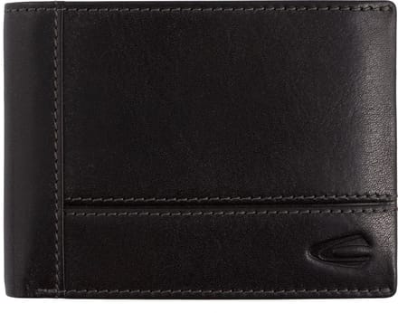 camel active Leren Portemonnee Tokyo Jeans Wallet Black Zwart