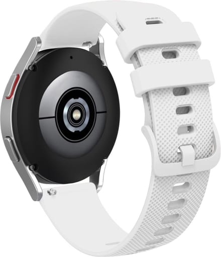Siliconen bandje - geschikt voor Garmin Vivoactive 4 / Venu 2 / Venu 3 / Forerunner 255 / 265 - wit