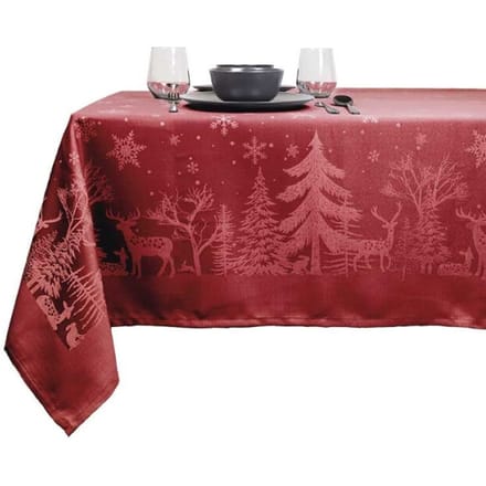 Unique Living tafelkleed rody 150x200cm red