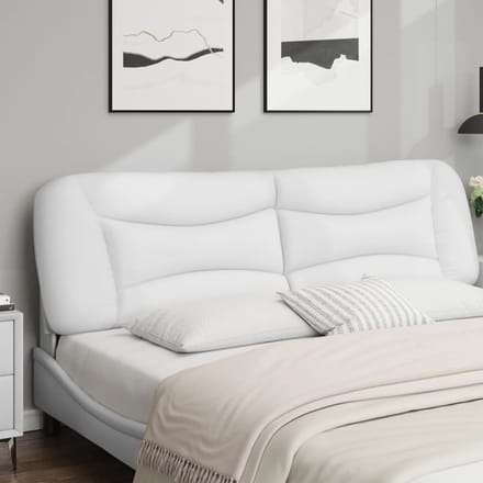vidaXL - Hoofdbordkussen - "Hvar" - 180 - cm - kunstleer - wit