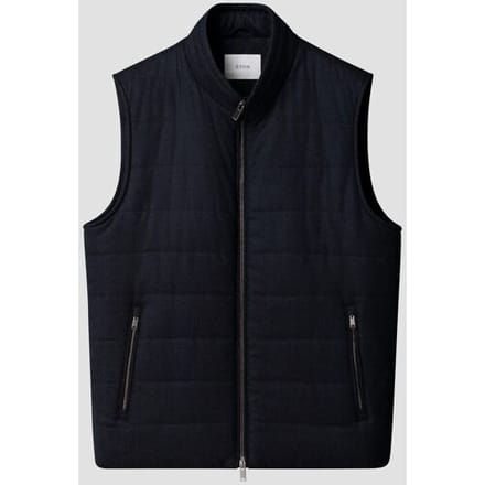 Eton Body-Warmer Padded Wool Faux-Uni Navy / male