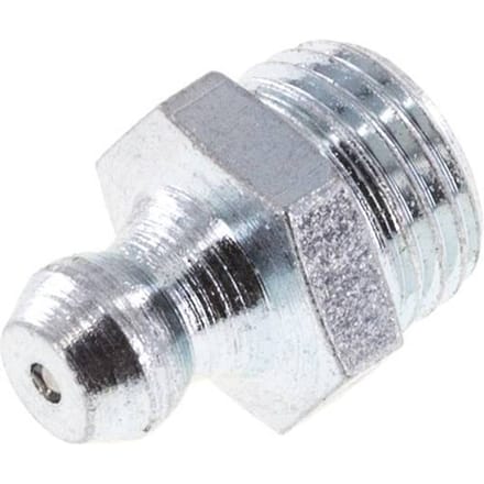 Rechte Smeernippel Staal M10x1 DIN 71412 [10 Stuks]