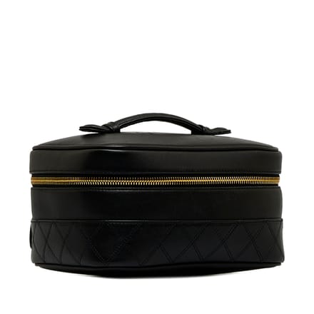 Vintage Chanel CC Vanity Bag Black