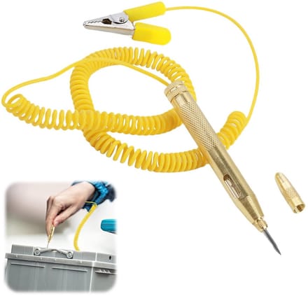 Voertuig Voltage Tester voor 6V 12V 24V - Auto Zekering Tester met LED Licht en Spiraaldraad