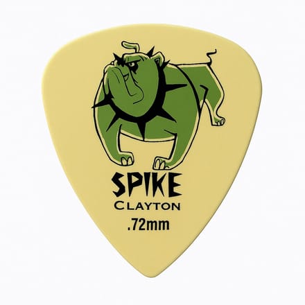 Clayton - Spike - Plectrum - Ultem - 0.72 mm - 12-pack