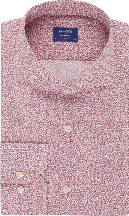 Van Gils  - Bloemenprint overhemd Heren