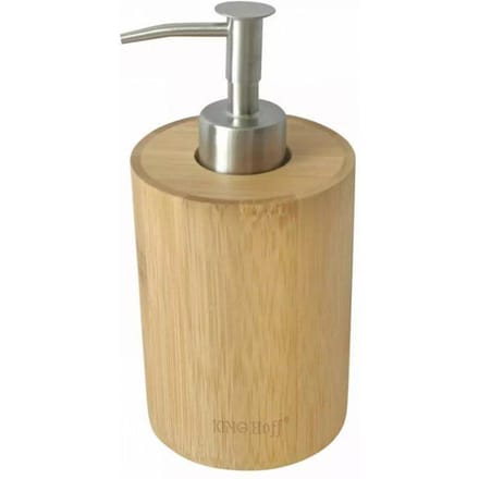 Kinghoff - Handzeepdispenser - Bamboe - Duurzame Constructie