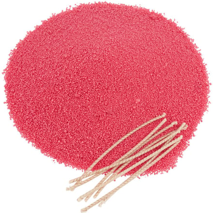 Kaarsenzand, 175 g - 8 lonten, Pastel-Rood