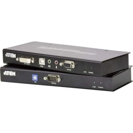 ATEN CE600 Extender (verlenging) DVI, USB-A 2.0 Via netwerkkabel RJ45 60 m