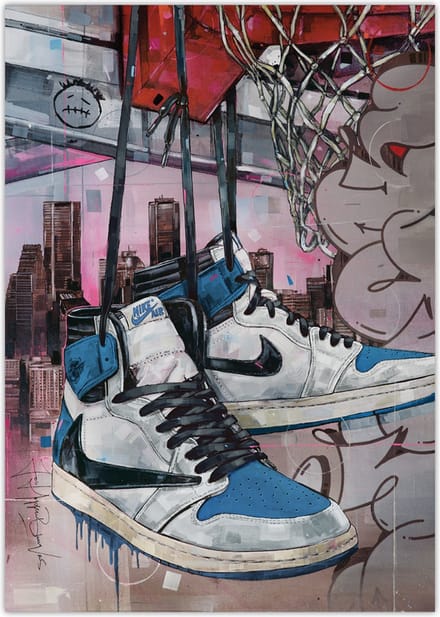 Sneaker poster fragment high basket 29,7x42 cm (A3)