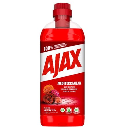 Ajax - Allesreiniger - Mediterranean - Tonen van Rode Bloemen - 1L