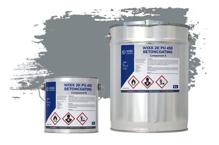 Wixx 2K PU 450 Betoncoating - 5L - RAL 7046 | Telegrijs 2