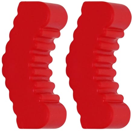 Kriksteun Rubberen Pads - Krik Adapter - Voertuig Onderhoud - Schadevrij Hefplatform - 2 stuks - Zwart Rood