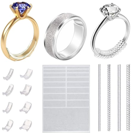 Fako Bijoux - Ringverkleiner Set - Ring Verkleiner - All-In-One Set - 31 Stuks - Transparant