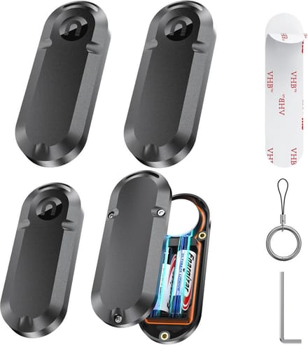 10-jarige verlengde batterijcase voor Air-tag - Waterdicht en 14x meer capaciteit dan CR2032 - 4-pack