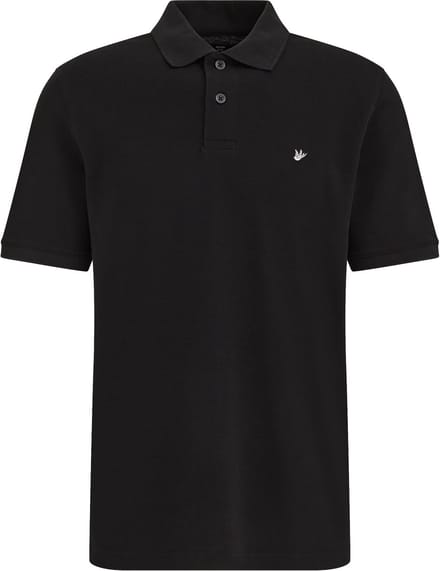 WE Fashion Heren regular fit polo met structuur