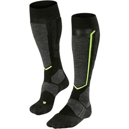 FALKE SB2 warm dik wol functioneel materiaal skisokken heren zwart - maat 39-41