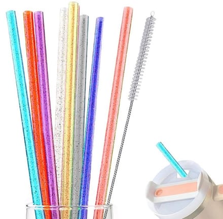 Solidchoice - Dailygoody - Herbruikbare Rietjes - Lange Plastic Rietjes - Kleurrijk