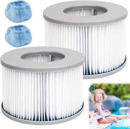 Filterpatroon Waterfilter met Beschermhoezen - 2 Stuks - Accessoires voor Opblaasbare Zwembaden