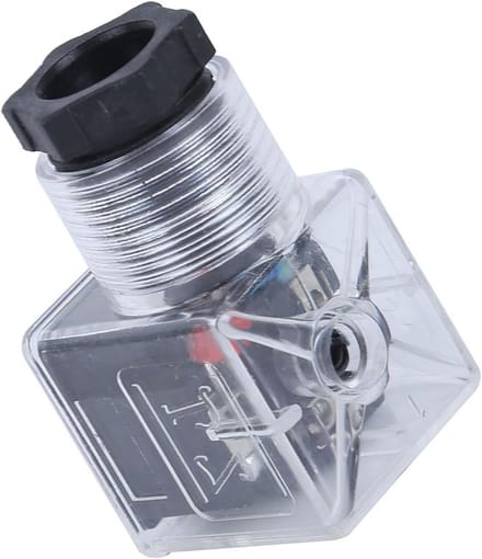 Magneetklep Connectoren - Spoelplug Set - Industriële Automatisering - Waterdicht Stofdicht - 5 Stuks DC24V - Transparant