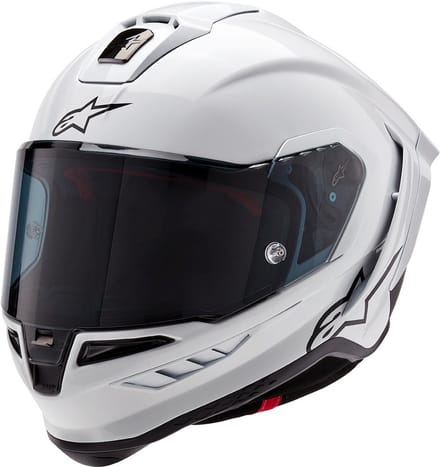 Alpinestars Supertech R10 Wit Glossy Zwart Mat Integraalhelm - Helm