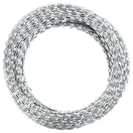 vidaXL - Scheermesprikkeldraad - concertina - gegalvaniseerd - staal - 300 - m