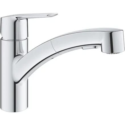 GROHE Start Keukenmengkraan - draaibare uitloop - uittrekbare handdouche - chroom - 30307001