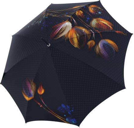 doppler Manufaktur Paraplu Elegance Bohème Viola Zwart