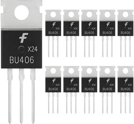 NPN Transistors - Schakeltransistoren BU406 - Prototypes Bouwen - TO-220 Behuizing - 200V 7A - Metaal