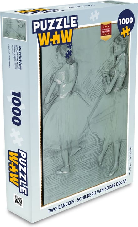 Puzzel Two dancers - Schilderij van Edgar Degas - Legpuzzel - Puzzel 1000 stukjes volwassenen