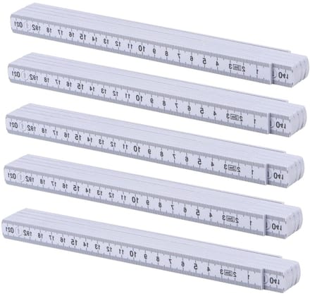 Meetstaaf Wit - Duimstok Set - Nauwkeurig Meten - Onbreekbaar Materiaal - 2 Meter - Wit