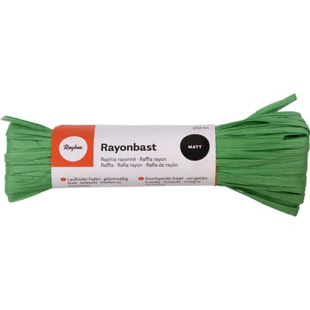 Rayonbast, mat - Groen