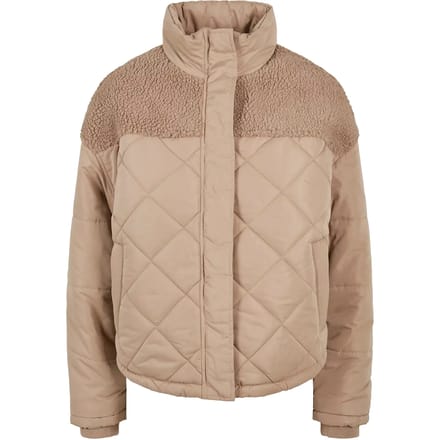 Urban Classics - Oversized Diamond Quilt Gewatteerd jack - 5XL - Beige