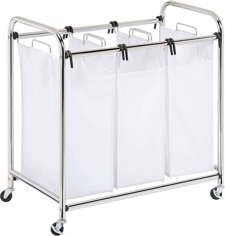 Drievoudige wassorteerder met zware constructie en roestbestendig frame
