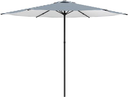 vidaXL - Tuinparasol - Rechthoekig - 3 - x - 3 - m - Polyester - Blauw - en - Wit