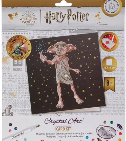Crystal Art Card: Warner Brothers: Dobby the House Elf (18x18cm)
