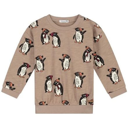 Prénatal baby sweater Light Mud Brown 56 heren