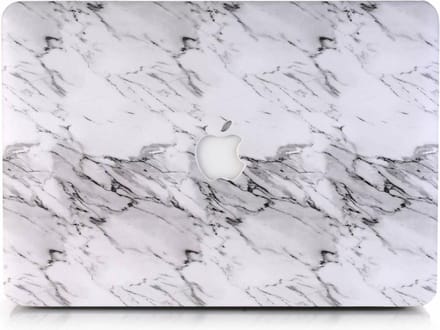 Lunso Geschikt voor MacBook 12 inch cover hoes - case - Marble Etta