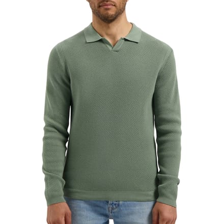 Dstrezzed Kostas Knitted Longsleeve Polo Heren - Maat S