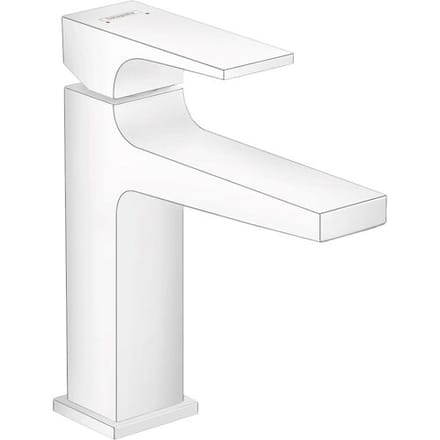 Hansgrohe Metropol single lever basin mixer 110 with lever handle and push-open waste 32507000