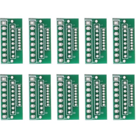 10 stuks 1.27MM 2.0MM 2.54MM 8 Pin 3 Rijen 24 Gaten Adapterbord voor Draadloze Modules