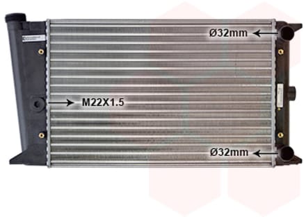 Van Wezel - RADIATOR VOOR VW GOLF I 1976-1983 171121253G