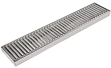 Druppellade - 490 x 100 mm, lang, roestvrij staal